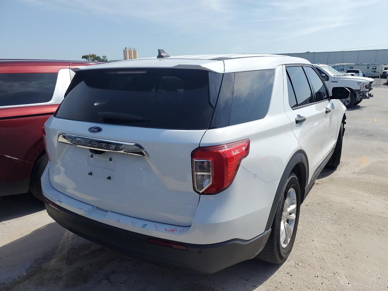 2021 Ford Explorer VIN 1FMSK7BH8MGA02392 Copart auction photo, front end damage thumbnail 3
