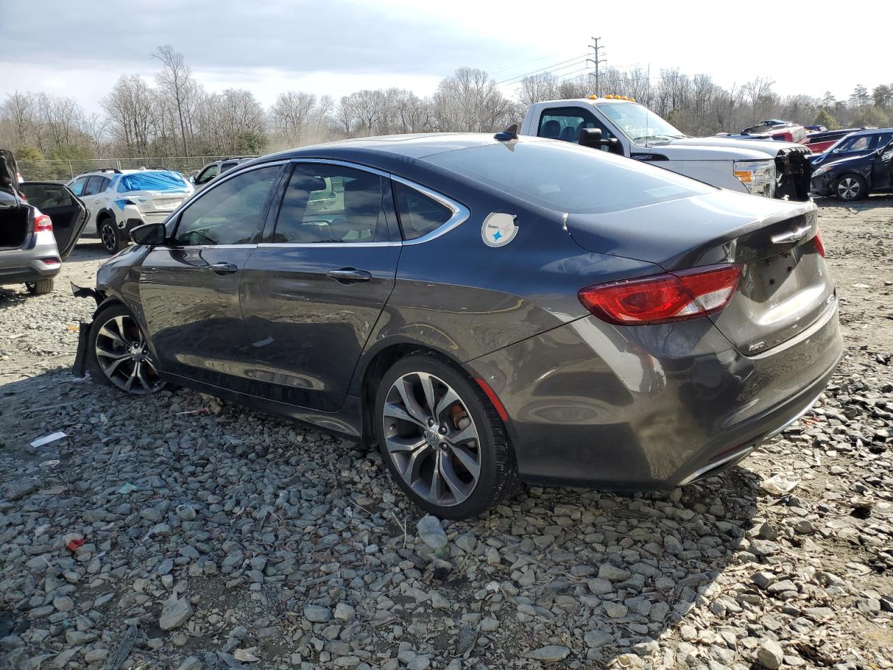 2016 Chrysler 200 VIN 1C3CCCEG2GN174911 Copart auction photo, front end / side damage thumbnail 2