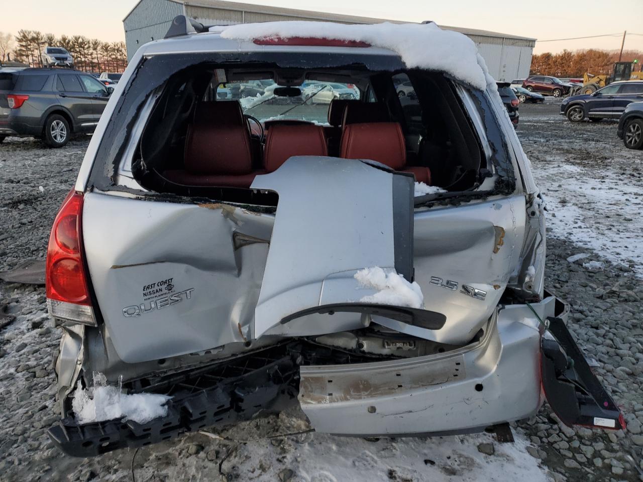 2004 Nissan Quest VIN 5N1BV28U34N348909 Copart auction photo, all over damage thumbnail 6