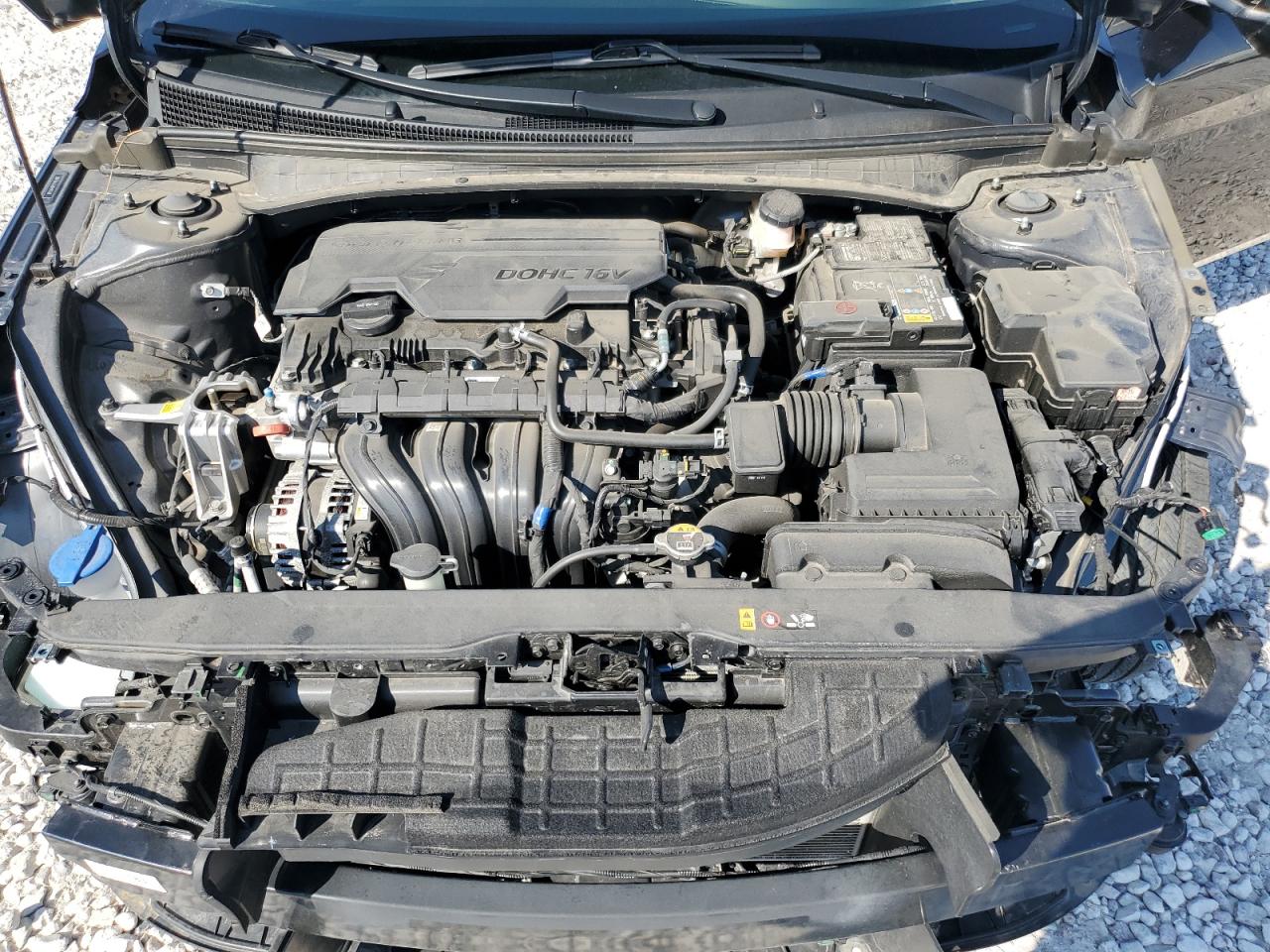 2021 Hyundai Elantra VIN 5NPLL4AG6MH031480 Copart auction photo, front end / side damage thumbnail 11