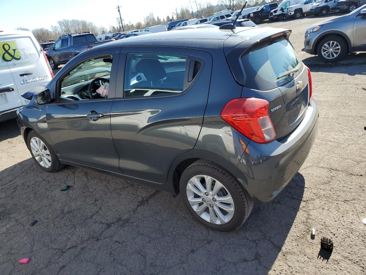 2018 Chevrolet Spark VIN KL8CD6SA1JC443101 Copart auction photo, front end / side damage thumbnail 2