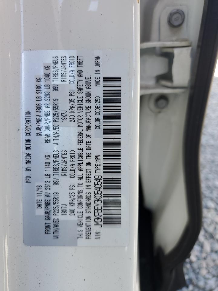 2019 Mazda CX-5 VIN JM3KFBEY3K0540549 Copart auction photo, water/flood damage thumbnail 14