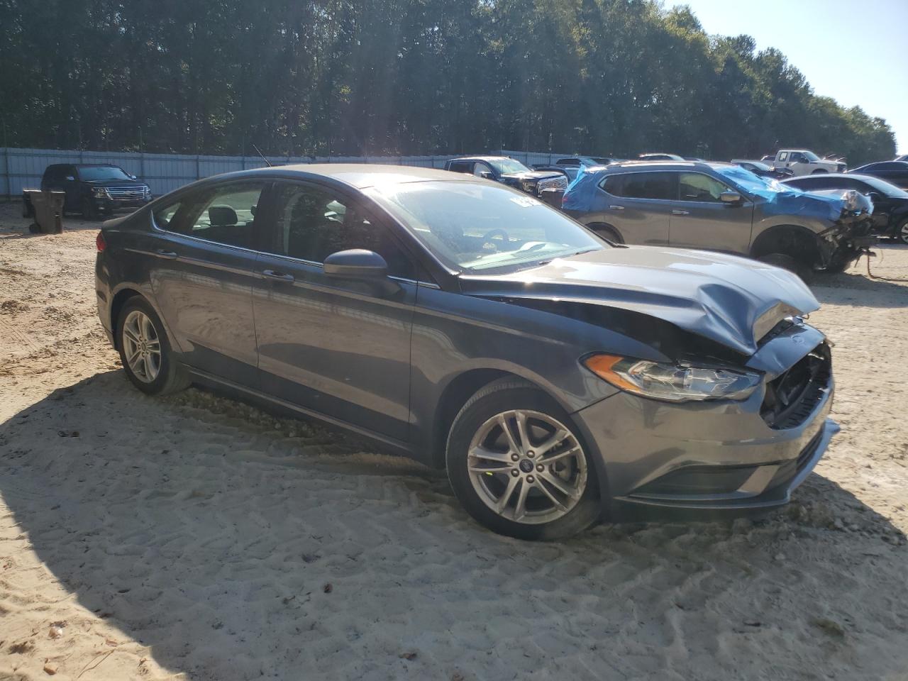 2018 Ford Fusion VIN 3FA6P0HD6JR228752 Copart auction photo, front end damage thumbnail 4