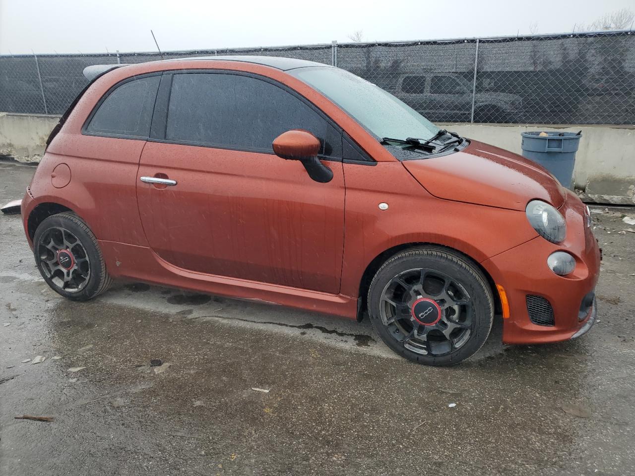 2013 Fiat 500 VIN 3C3CFFHH0DT750102 Copart auction photo, rear end damage thumbnail 4