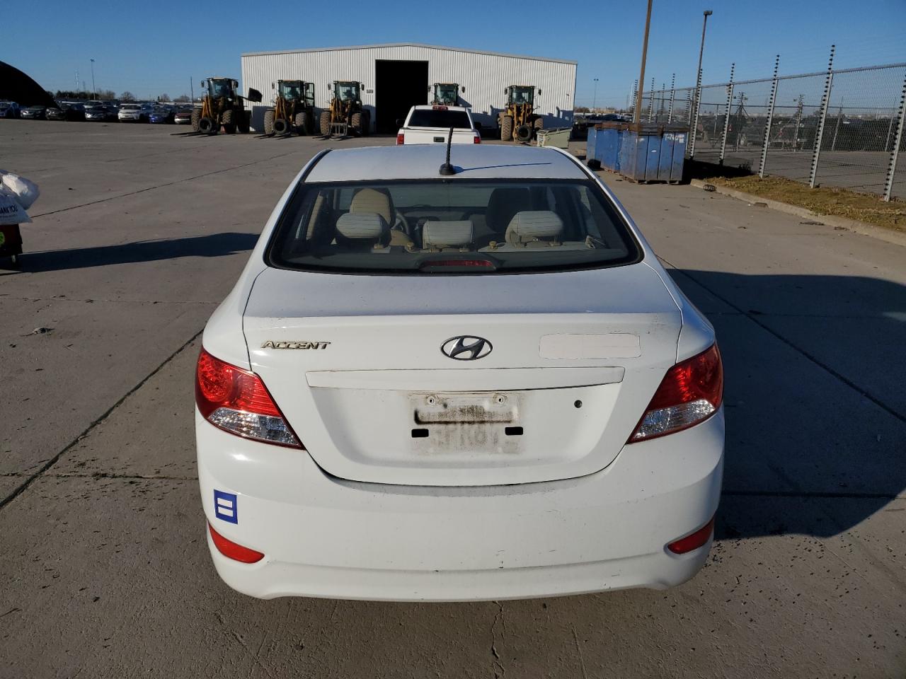 2013 Hyundai Accent VIN KMHCT4AE2DU274722 Copart auction photo, front end / side damage thumbnail 6