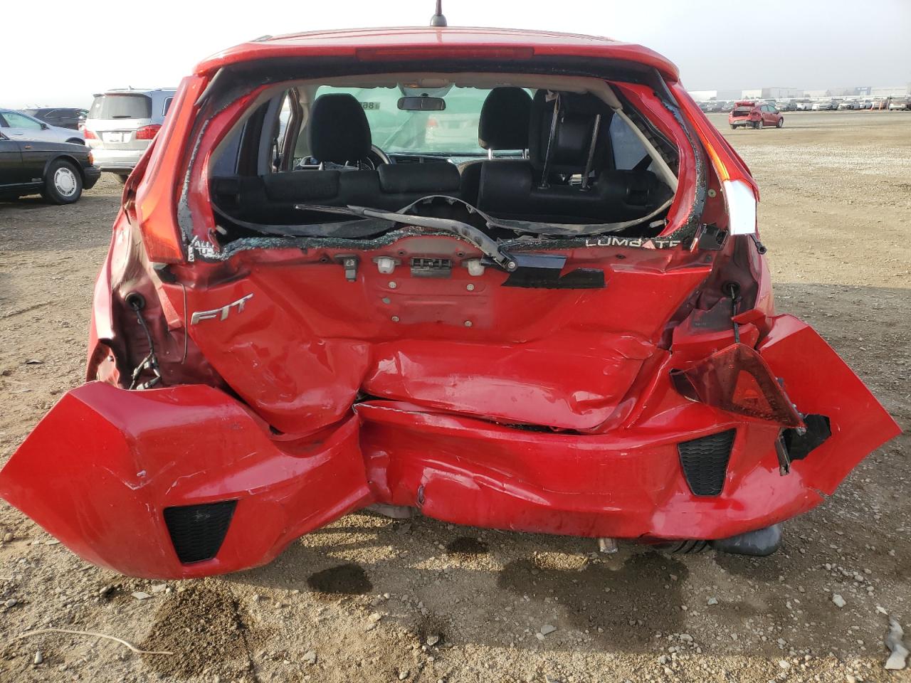 2015 Honda Fit VIN 3HGGK5G56FM720014 Copart auction photo, all over damage thumbnail 6
