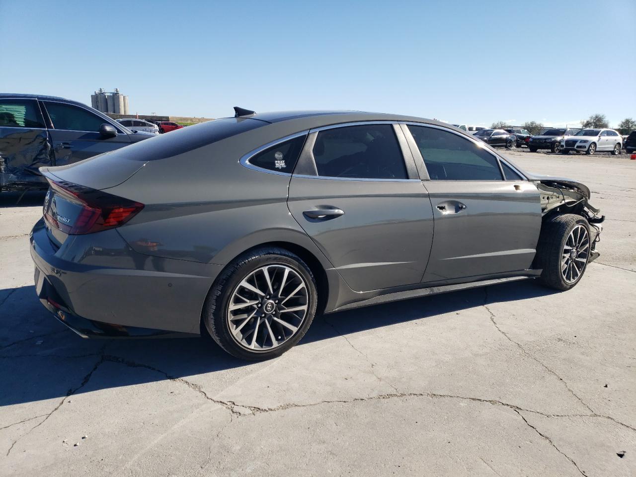 2022 Hyundai Sonata VIN KMHL34J27NA243877 Copart auction photo, front end damage thumbnail 3