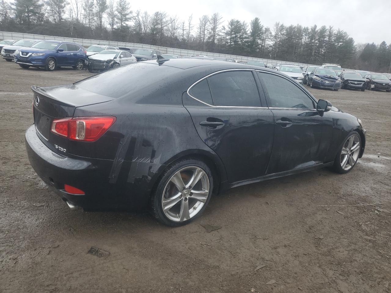 2011 Lexus IS VIN JTHBF5C29B5155670 Copart auction photo, front end / rear end damage thumbnail 3