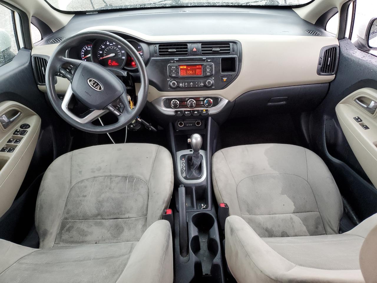 2013 KIA Rio VIN KNADM4A32D6109789 Copart auction photo, vandalism / side damage thumbnail 8