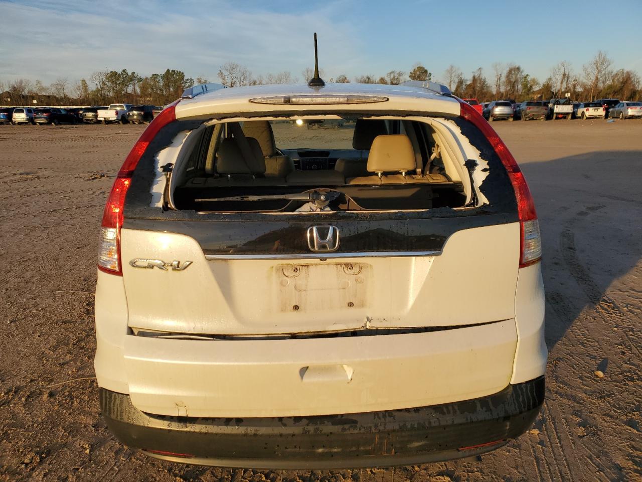 2012 Honda CR-V VIN 5J6RM3H71CL023069 Copart auction photo, rear end / side damage thumbnail 6