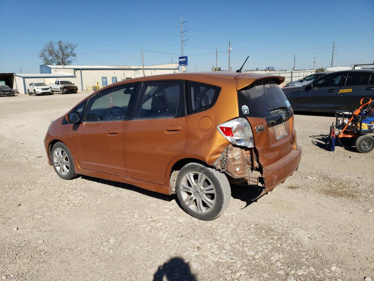 2009 Honda Fit VIN JHMGE88439S058304 Copart auction photo, rear end damage thumbnail 2