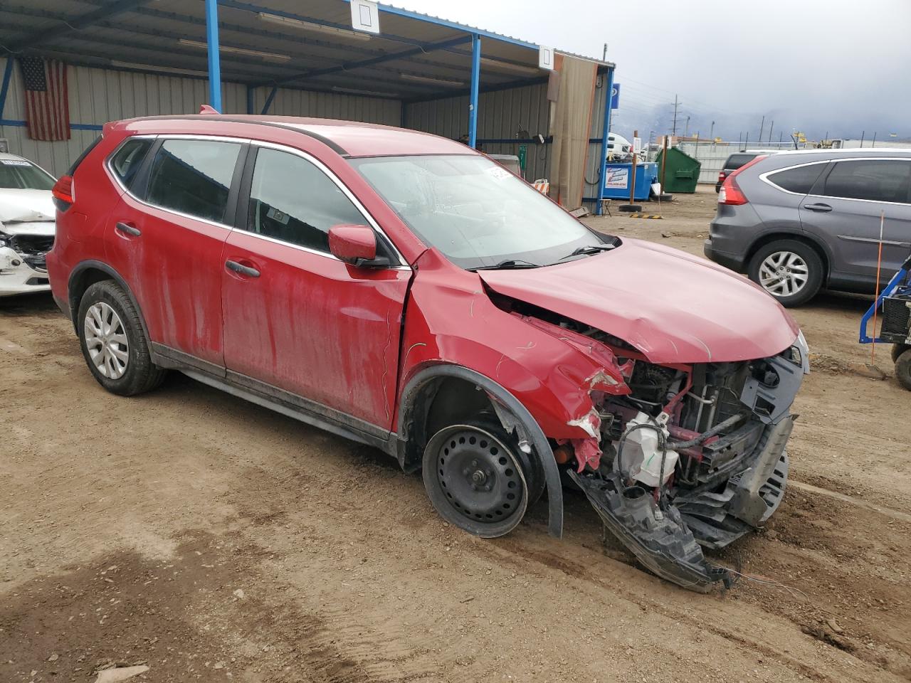 2017 Nissan Rogue VIN JN8AT2MV7HW262544 Copart auction photo, front end damage thumbnail 4
