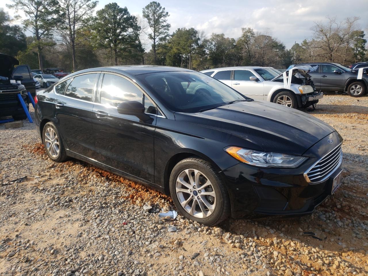 2020 Ford Fusion VIN 3FA6P0HDXLR150849 Copart auction photo, top/roof damage thumbnail 4