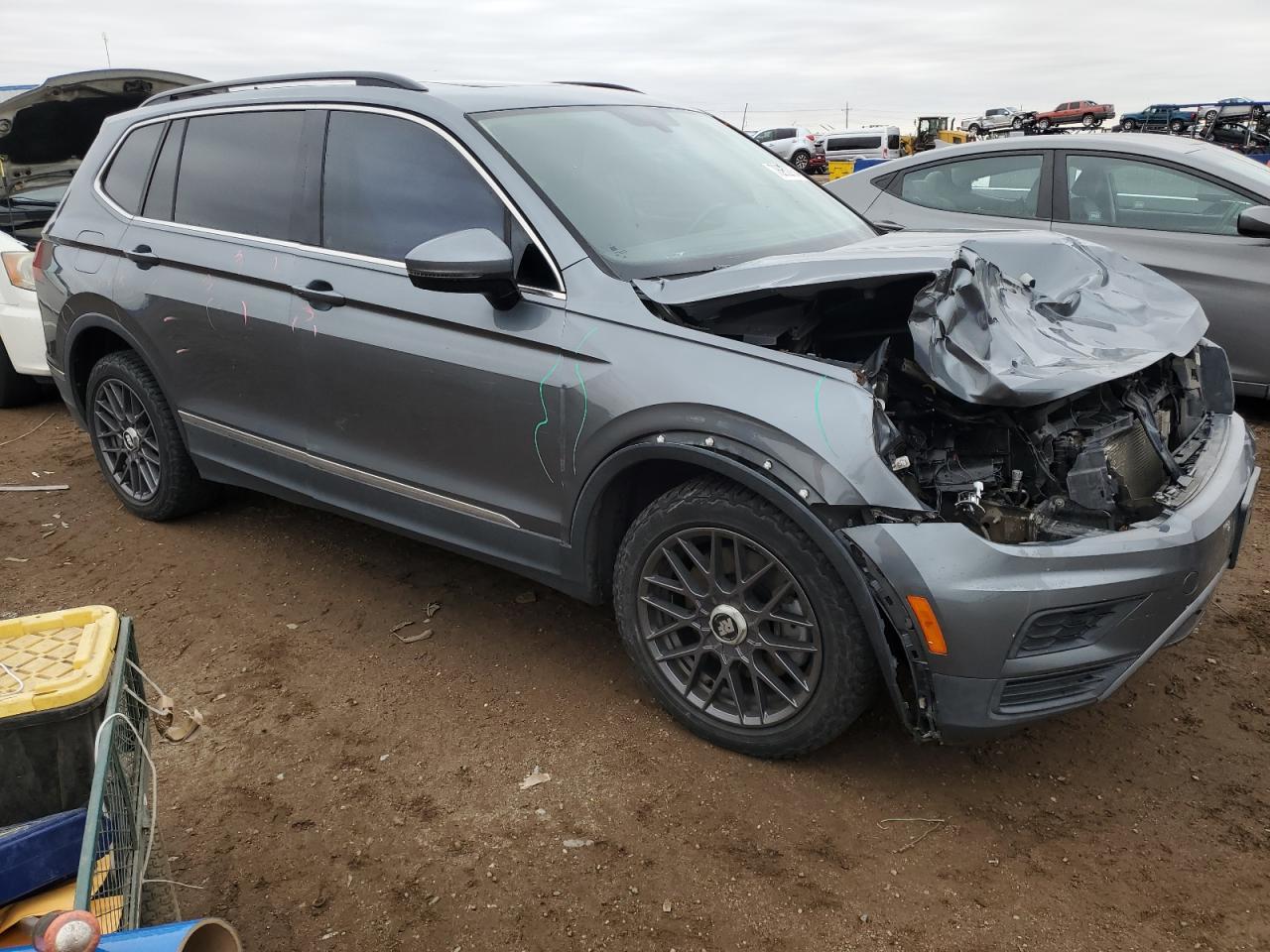 2018 Volkswagen Tiguan VIN 3VV2B7AX8JM120121 Copart auction photo, front end damage thumbnail 4