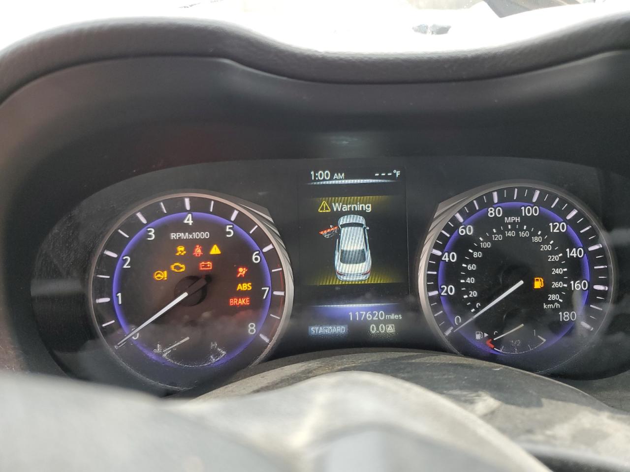 2017 Infiniti Q50 VIN JN1CV7AR5HM682420 Copart auction photo, front end / side damage thumbnail 9