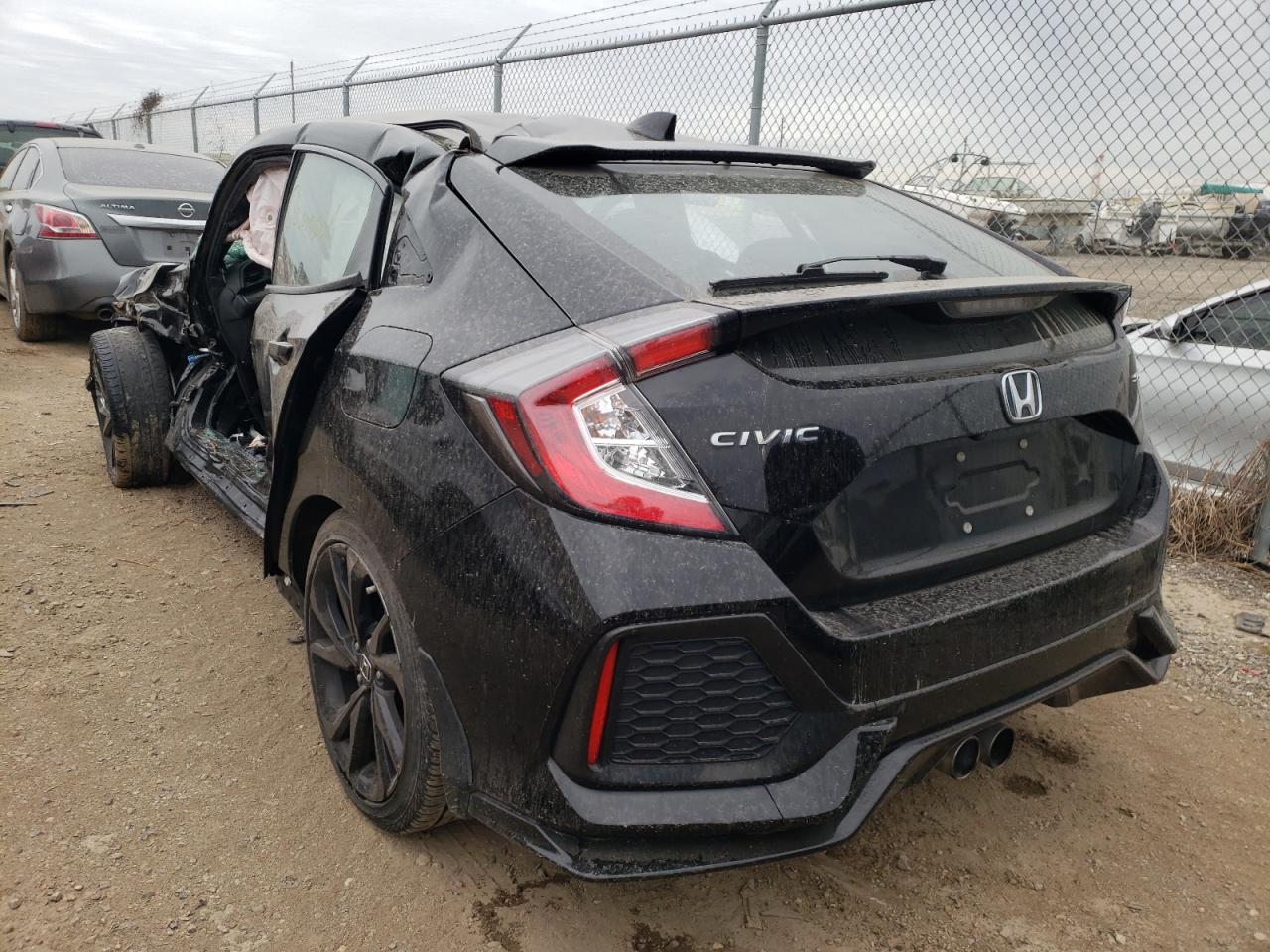 2018 Honda Civic VIN SHHFK7H46JU236321 Copart auction photo, biohazard/chemical / side damage thumbnail 3