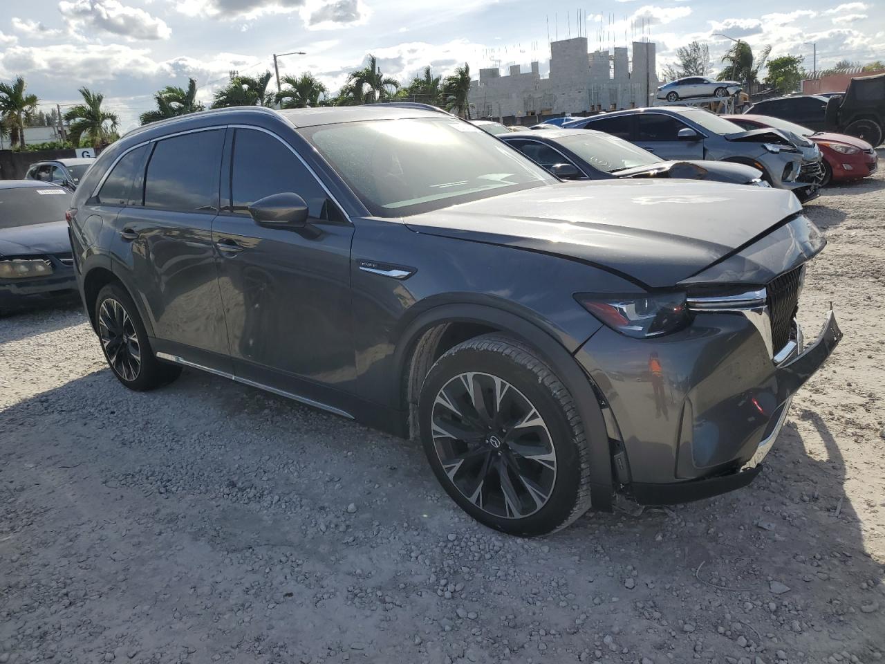 2024 Mazda CX-90 VIN JM3KKDHA6R1119595 Copart auction photo, mechanical / front end damage thumbnail 4