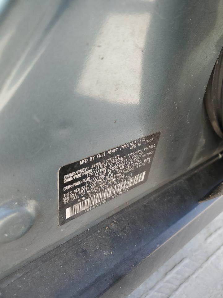 2009 Subaru Forester VIN JF2SH636X9H776480 Copart auction photo, minor dent/scratches damage thumbnail 13