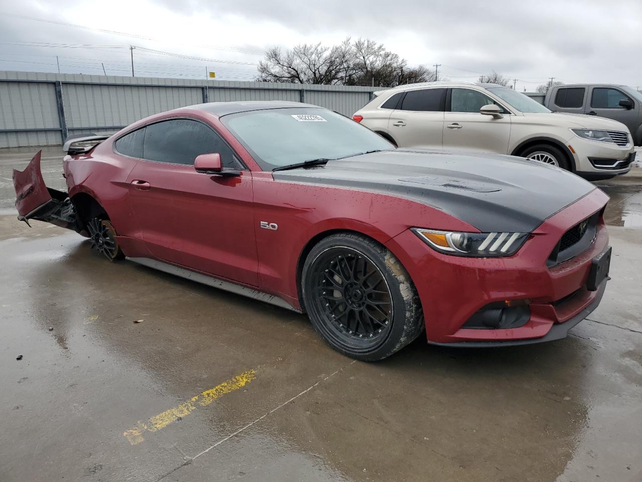 2015 Ford Mustang VIN 1FA6P8CF1F5388572 Copart auction photo, rear end / side damage thumbnail 4
