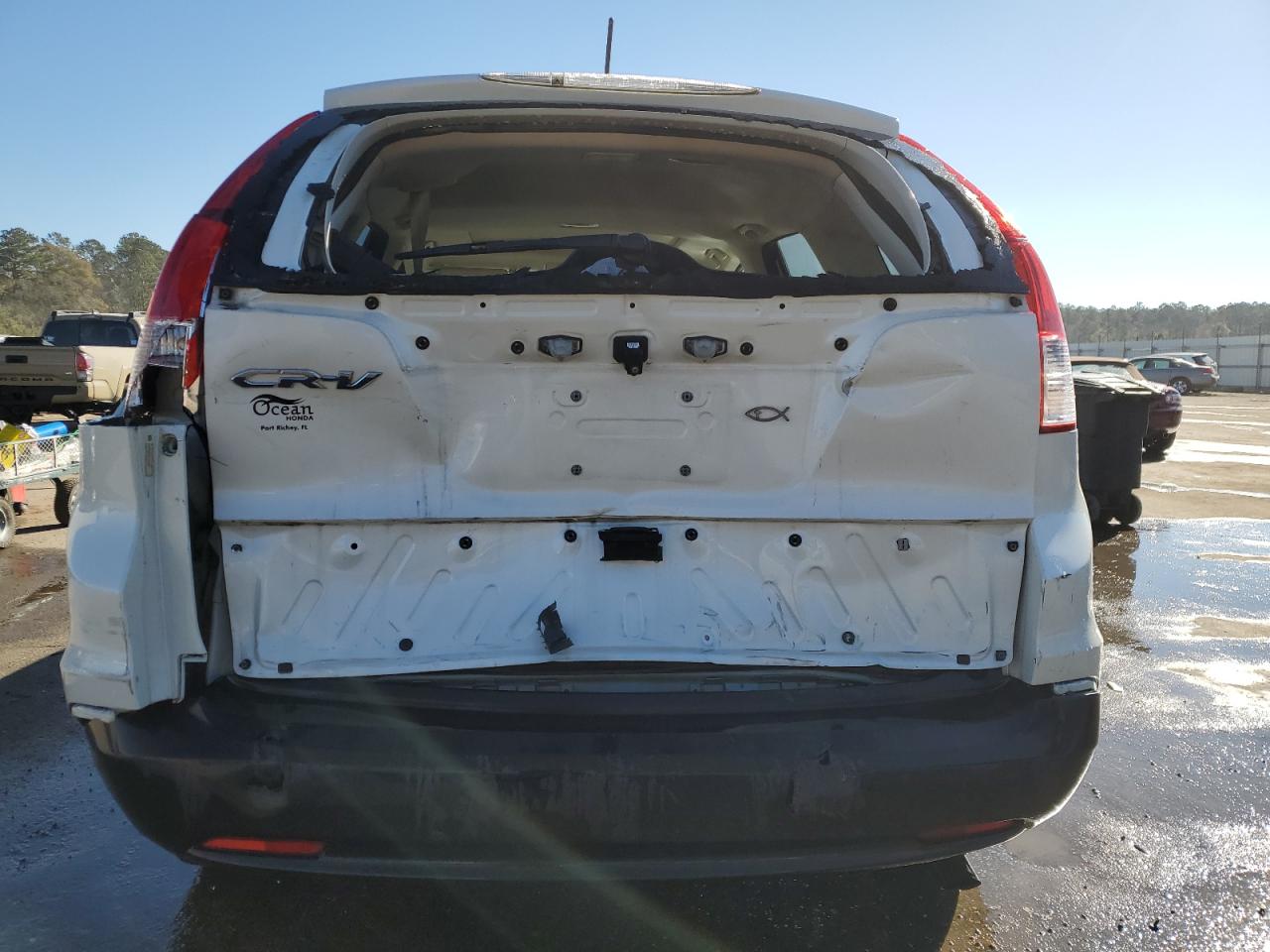 2014 Honda CR-V VIN 5J6RM3H50EL043590 Copart auction photo, rear end damage thumbnail 6