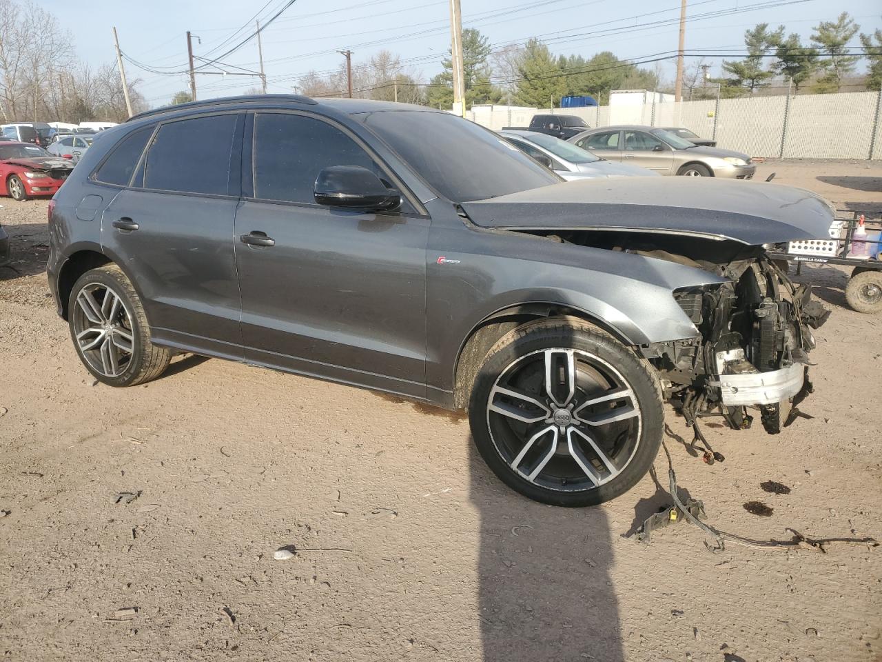 2017 Audi SQ5 VIN WA1CCAFP5HA063917 Copart auction photo, front end / side damage thumbnail 4