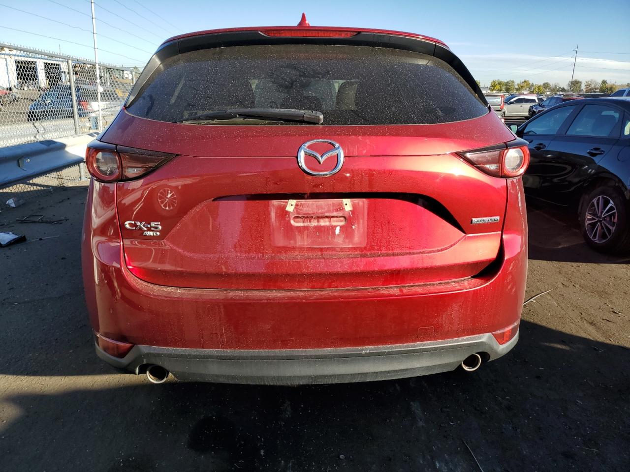 2021 Mazda CX-5 VIN JM3KFBCM3M0370471 Copart auction photo, side / hail damage thumbnail 6