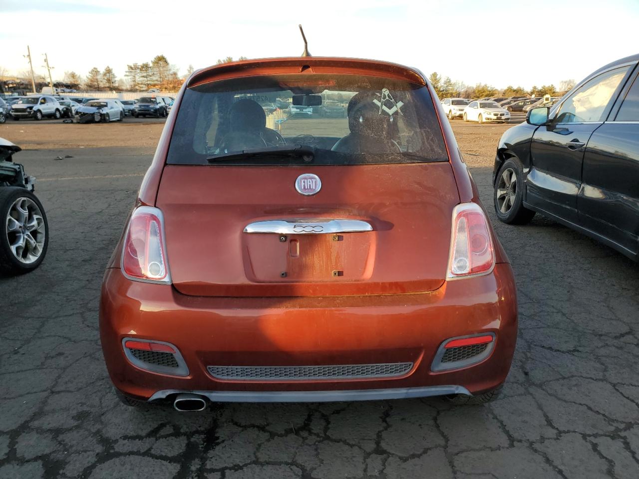 2012 Fiat 500 VIN 3C3CFFBR7CT370478 Copart auction photo, front end damage thumbnail 6