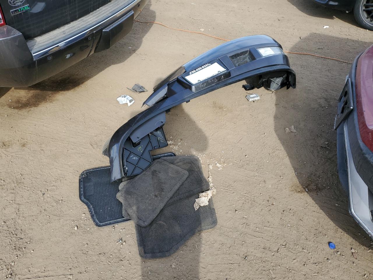 2010 Cadillac Escalade VIN 1GYUKAEF8AR254884 Copart auction photo, front end / side damage thumbnail 15