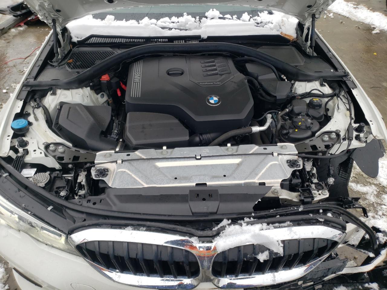 2021 BMW 3er VIN 3MW5R7J01M8B95344 Copart auction photo, front end damage thumbnail 11