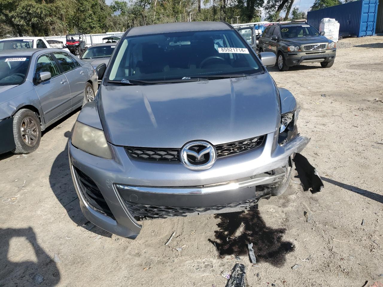 2010 Mazda CX-7 VIN JM3ER2W55A0313175 Copart auction photo, rear end / front end damage thumbnail 5
