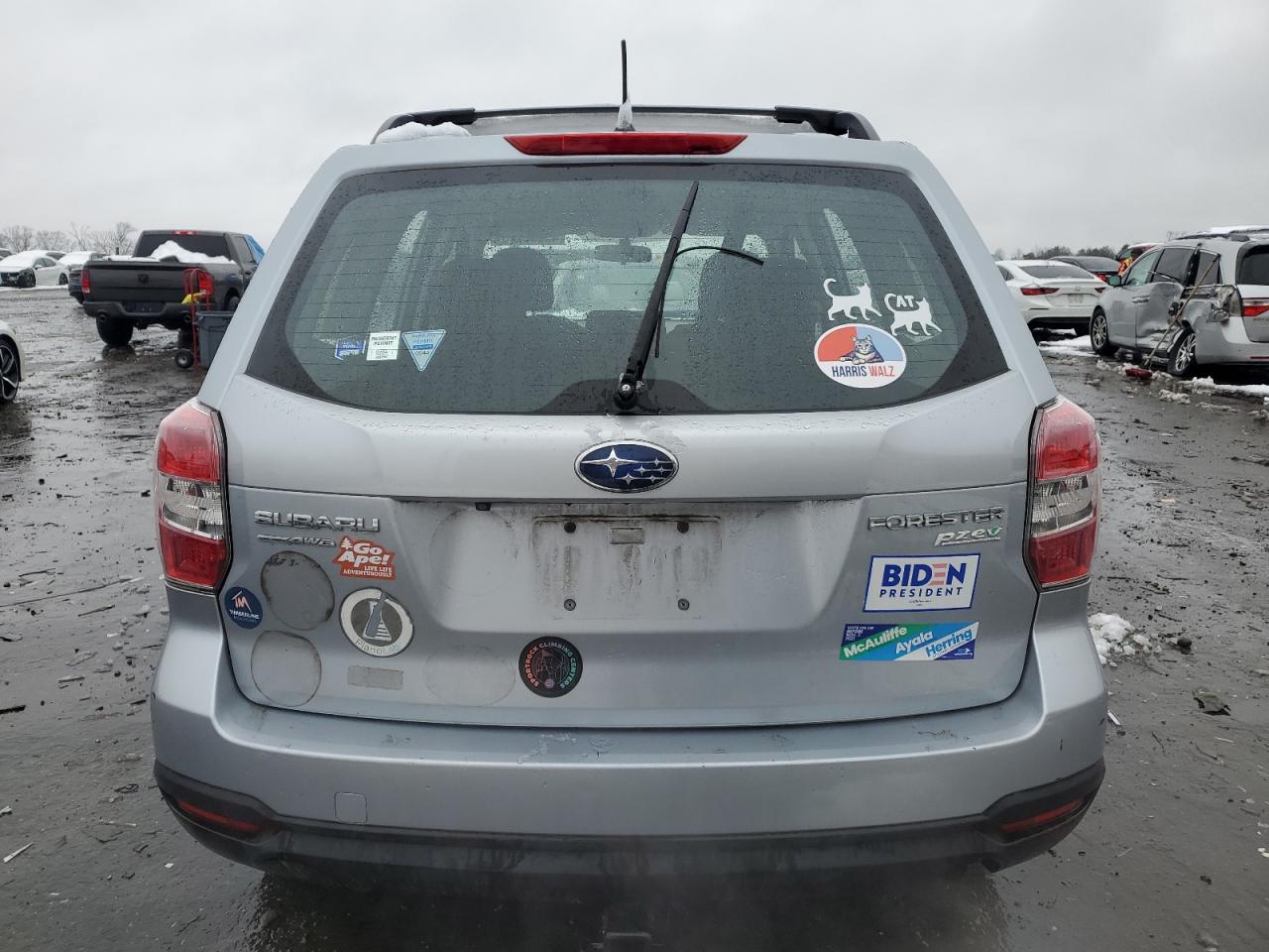 2015 Subaru Forester VIN JF2SJABC4FH830253 Copart auction photo, front end / rear end damage thumbnail 6