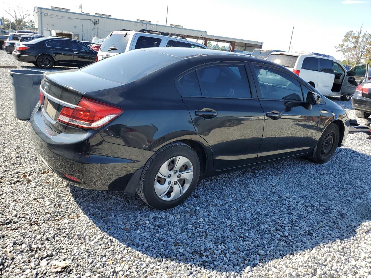 2015 Honda Civic VIN 19XFB2F53FE062916 Copart auction photo, front end / side damage thumbnail 3