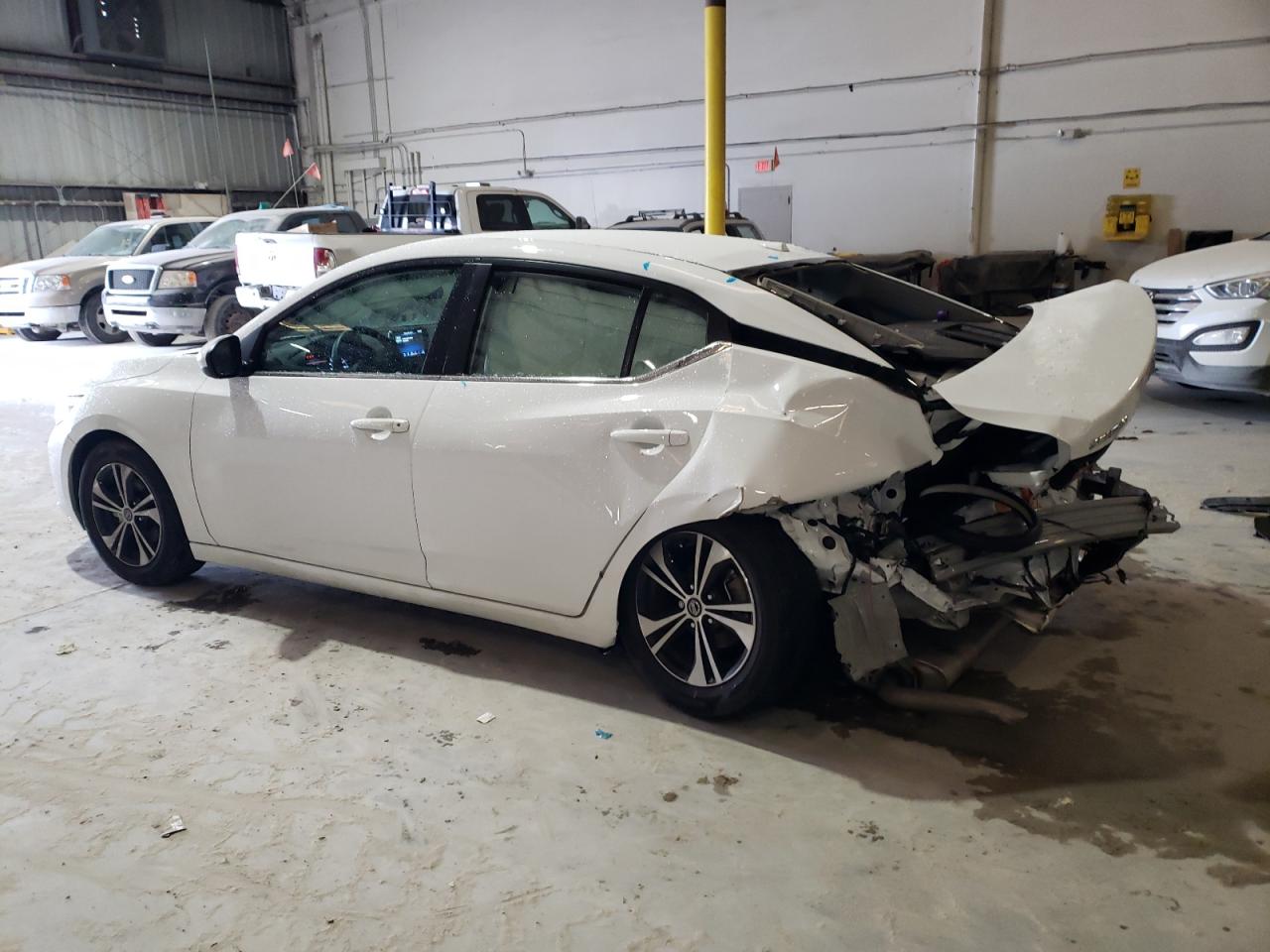 2022 Nissan Sentra VIN 3N1AB8CV8NY319473 Copart auction photo, rear end / side damage thumbnail 2