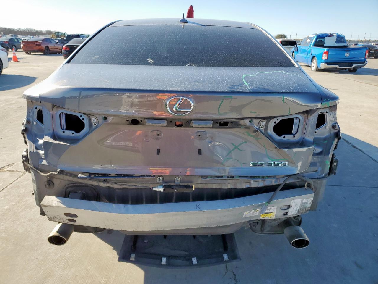 2013 Lexus ES VIN JTHBK1GG7D2023344 Copart auction photo, rear end / side damage thumbnail 6