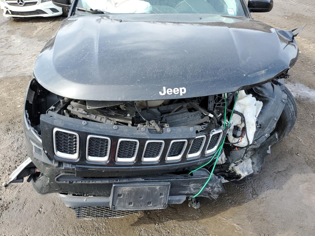 2018 Jeep Compass VIN 3C4NJDBB0JT373388 Copart auction photo, front end / undercarriage damage thumbnail 12