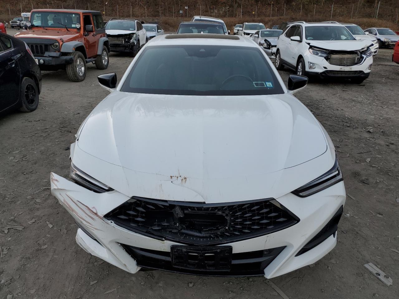2023 Acura TLX VIN 19UUB6F58PA005485 Copart auction photo, front end / minor dent/scratches damage thumbnail 5