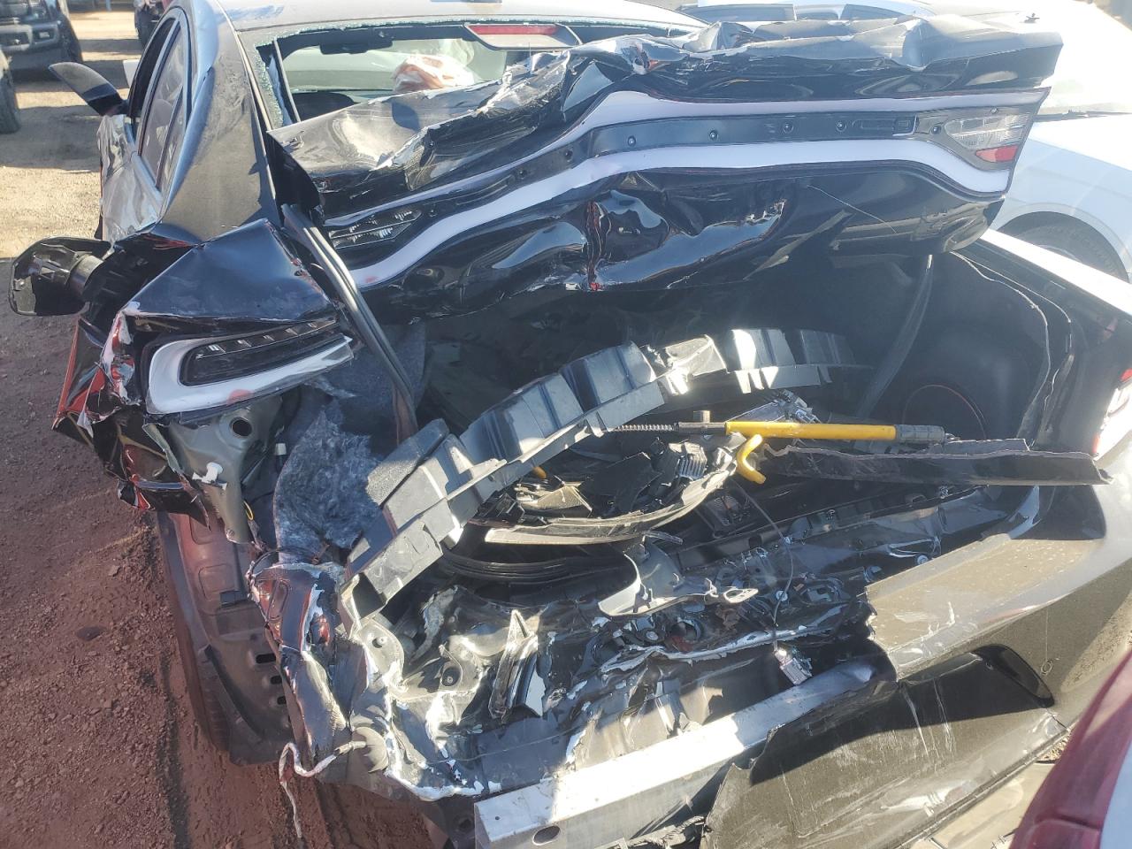 2018 Dodge Charger VIN 2C3CDXGJ4JH248245 Copart auction photo, rear end / front end damage thumbnail 6