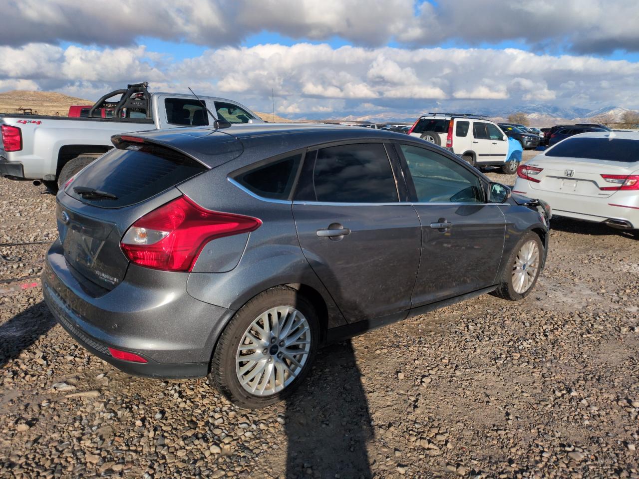2014 Ford Focus VIN 1FADP3N28EL168537 Copart auction photo, front end damage thumbnail 3