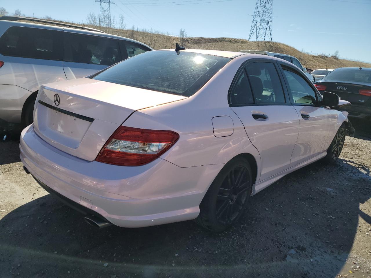 2009 Mercedes-Benz C-klasse VIN WDDGF81X89R050781 Copart auction photo, front end damage thumbnail 3