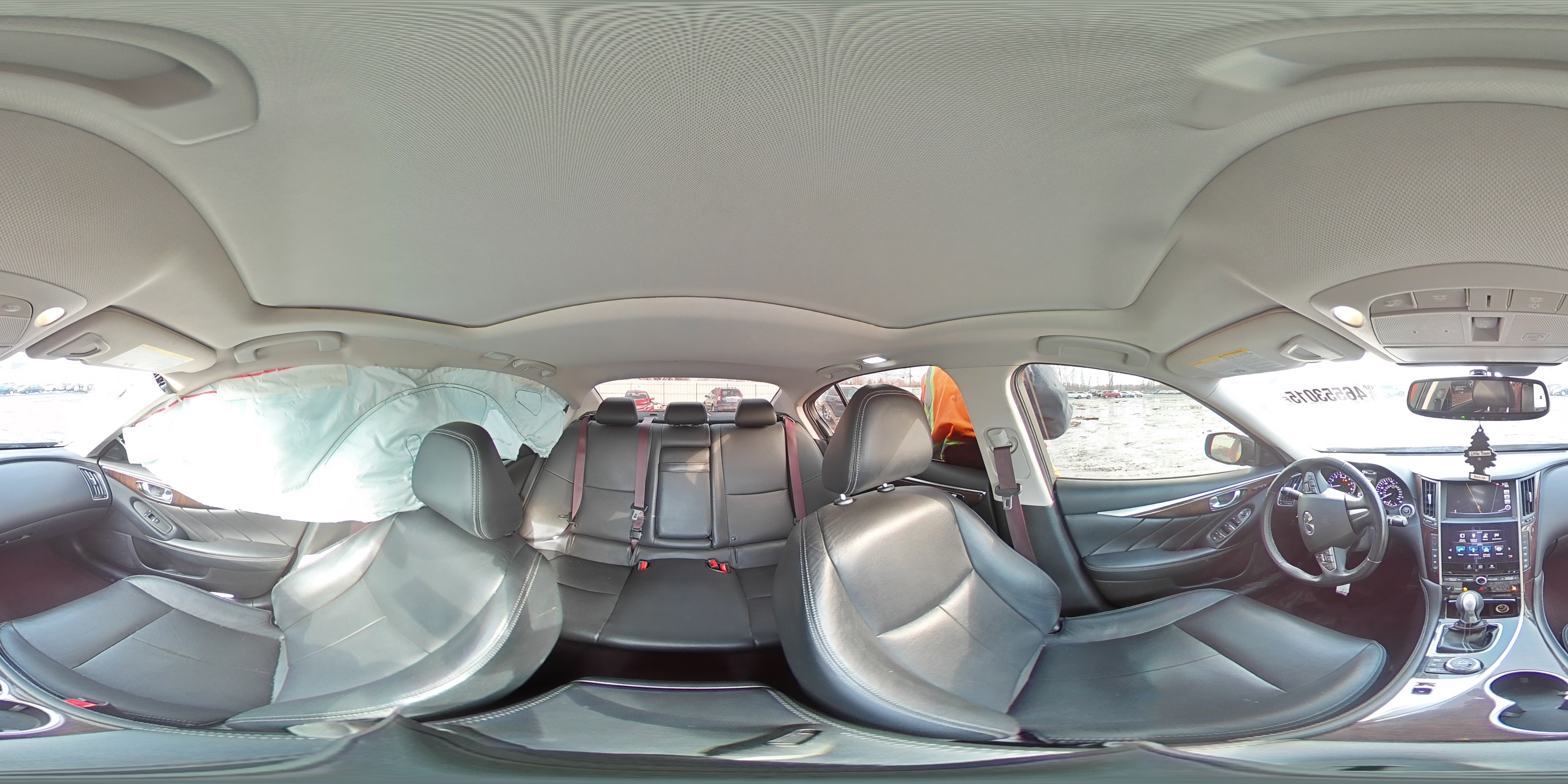 2016 Infiniti Q50 VIN JN1EV7AR9GM340086 Copart auction photo, rear end / side damage thumbnail 12