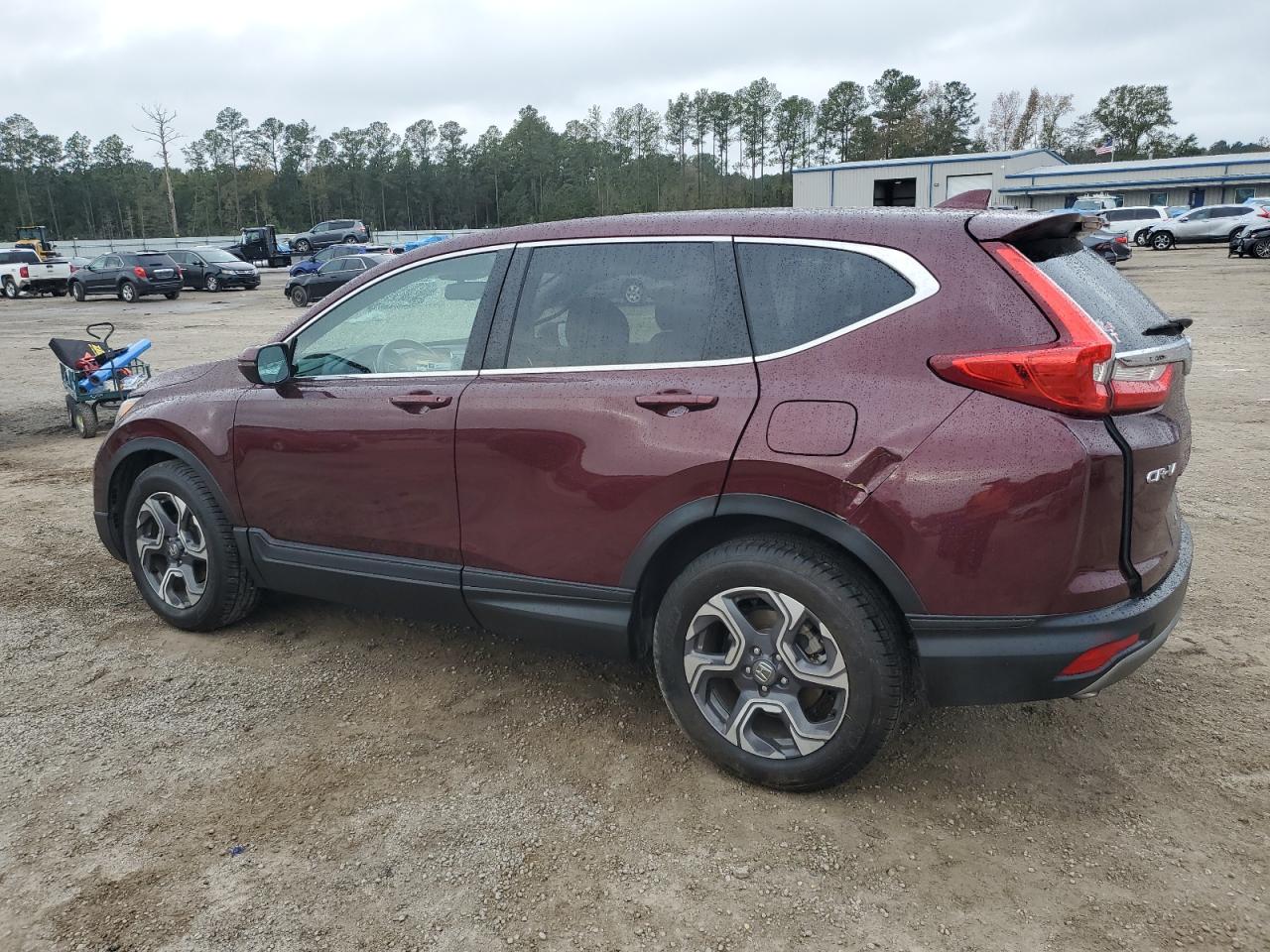 2018 Honda CR-V VIN 7FARW1H85JE032214 Copart auction photo, side / rear end damage thumbnail 2