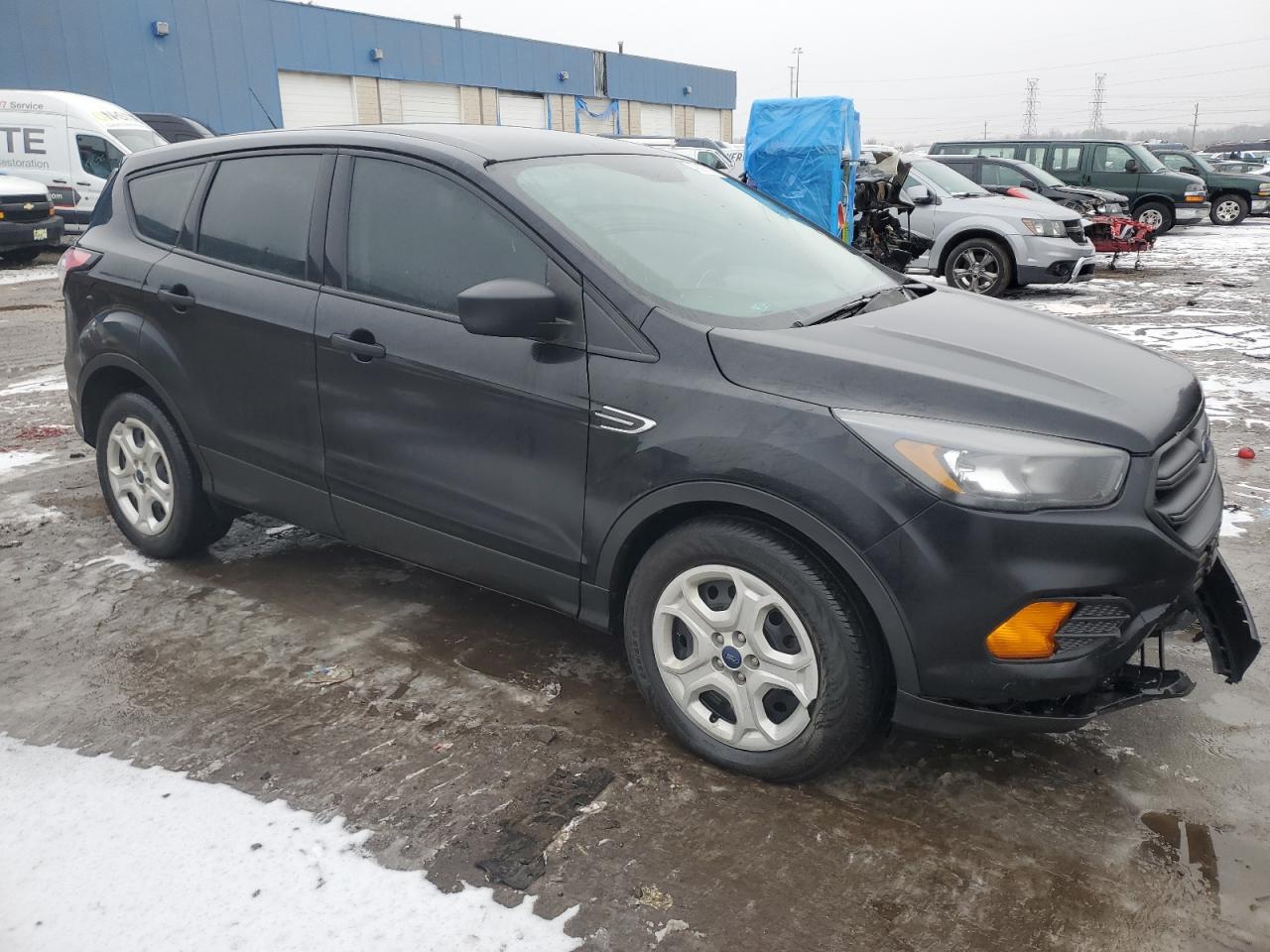 2018 Ford Escape VIN 1FMCU0F73JUB99587 Copart auction photo, front end damage thumbnail 4