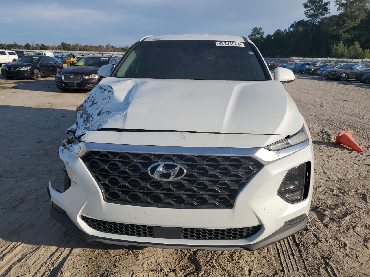 2019 Hyundai Santa Fe VIN 5NMS33AD3KH024721 Copart auction photo, front end damage thumbnail 5