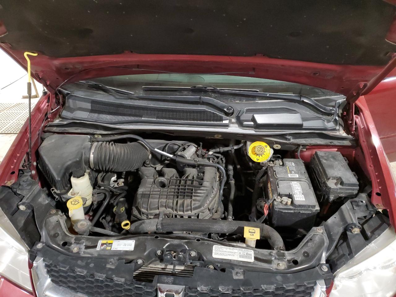 2014 Dodge Caravan VIN 2C4RDGCG0ER206591 Copart auction photo, front end / undercarriage damage thumbnail 14