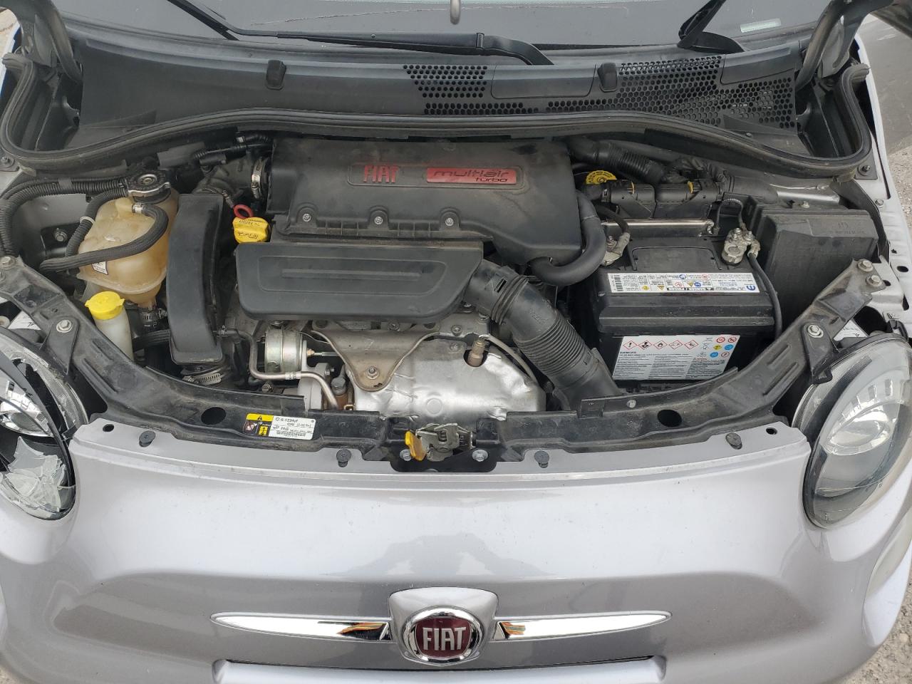 2019 Fiat 500 VIN 3C3CFFKH3KT861569 Copart auction photo, front end damage thumbnail 12