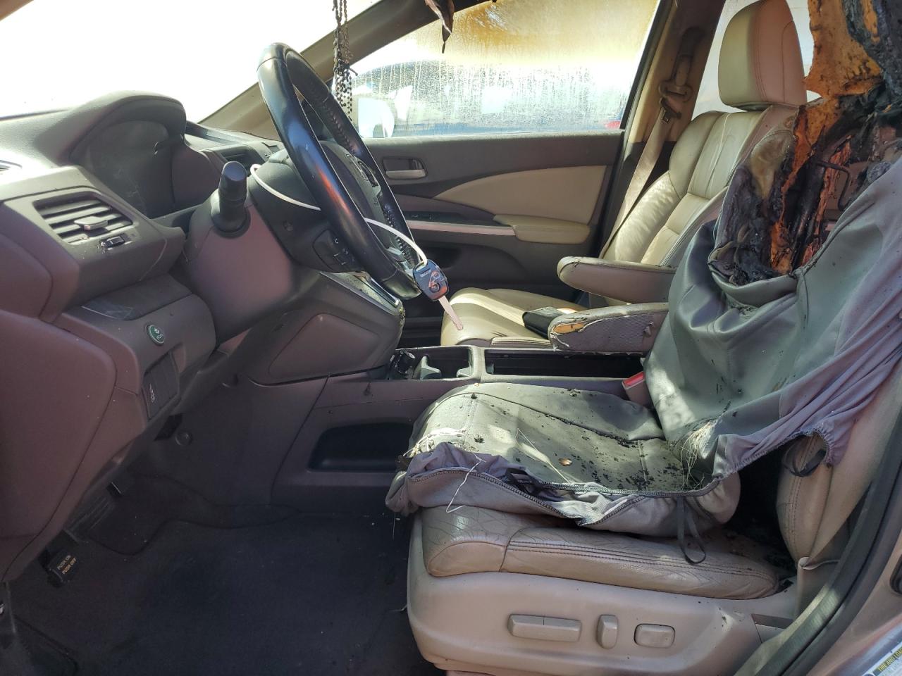 2013 Honda CR-V VIN 5J6RM3H79DL023953 Copart auction photo, vandalism / burn - interior damage thumbnail 7