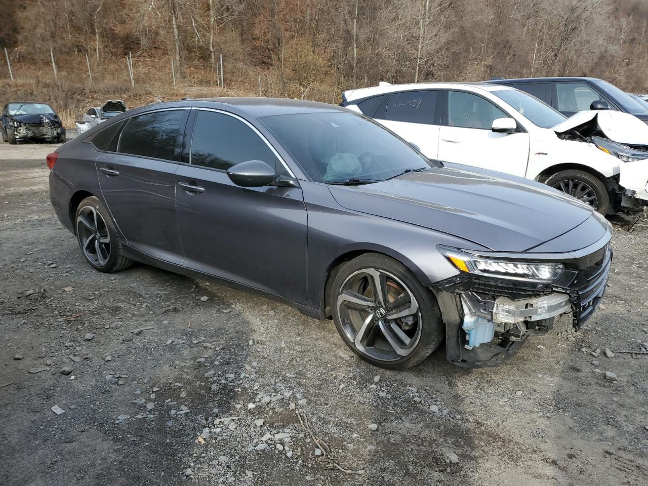 2018 Honda Accord VIN 1HGCV1F33JA206545 Copart auction photo, front end / undercarriage damage thumbnail 4