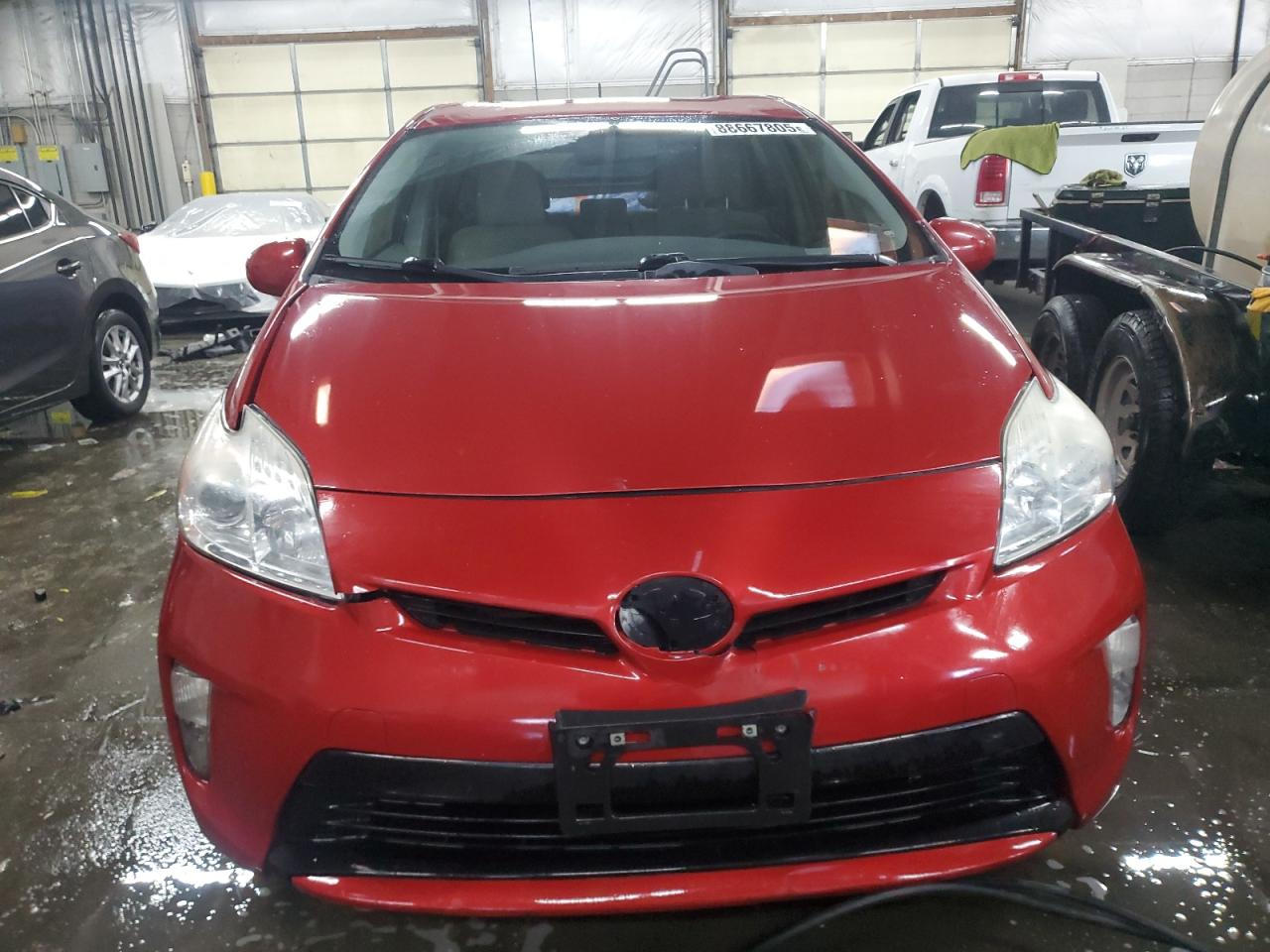 2013 Toyota Prius VIN JTDKN3DU2D0338319 Copart auction photo, rear end / front end damage thumbnail 5