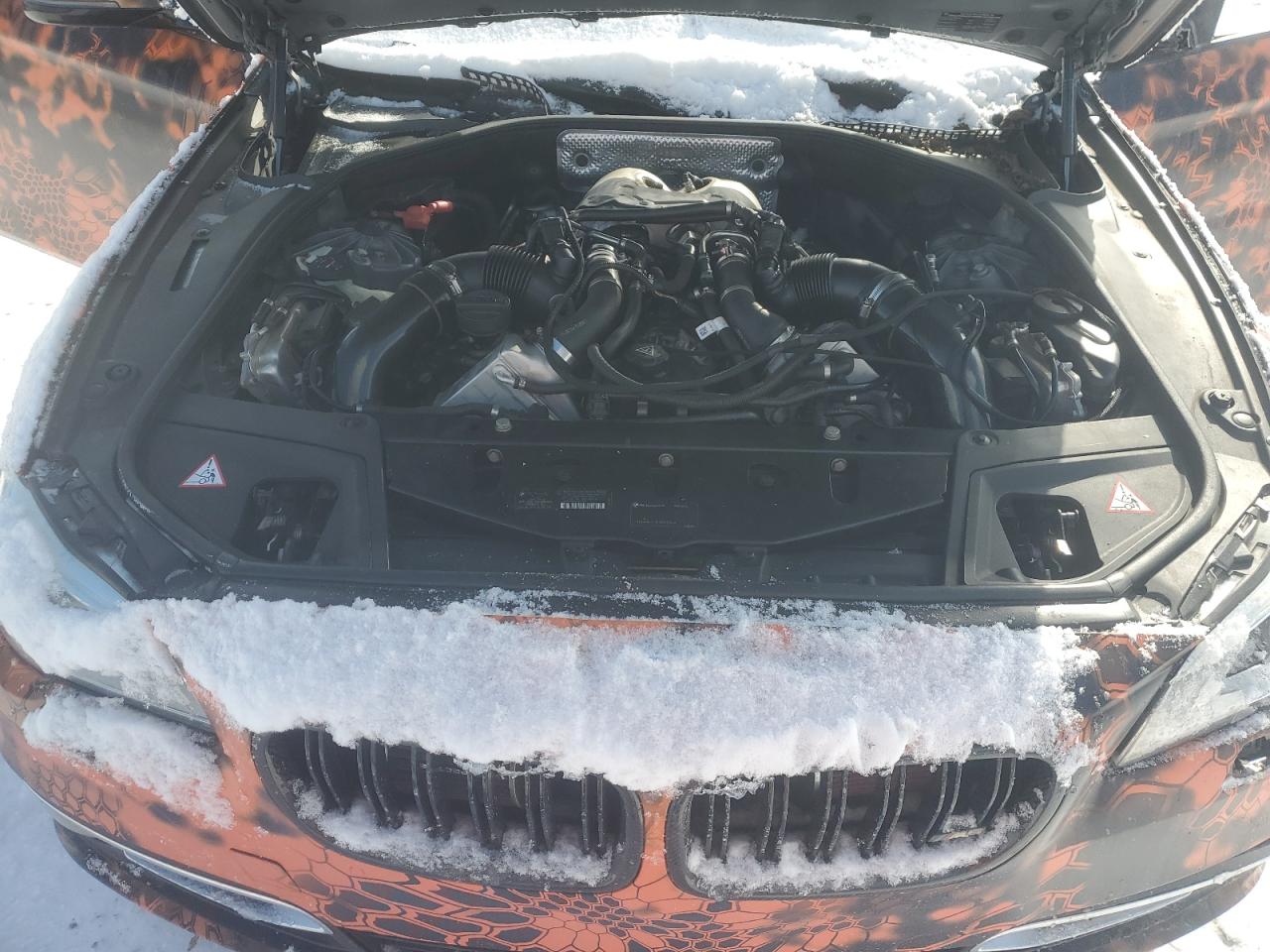 2014 BMW 5er VIN WBAKP9C57ED692450 Copart auction photo, rear end / front end damage thumbnail 12