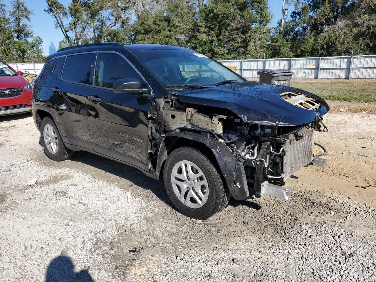 2021 Jeep Compass VIN 3C4NJCAB0MT526576 Copart auction photo, front end damage thumbnail 4
